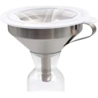 Los mejores  - PROBEEALLYU Embudo con Filtro de Acero Inoxidable 100 Filtro de Malla Miel-Mermelada-Colador de Vino 5.2 Pulgadas- Bolsa…